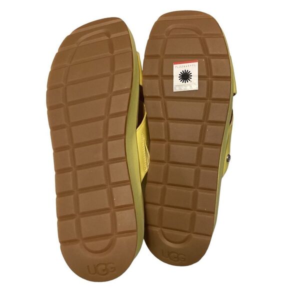 UGG EMILY Patent Leather Cross Slide Sandals 1107896 MARGARITA size 8.5 - Picture 8 of 8